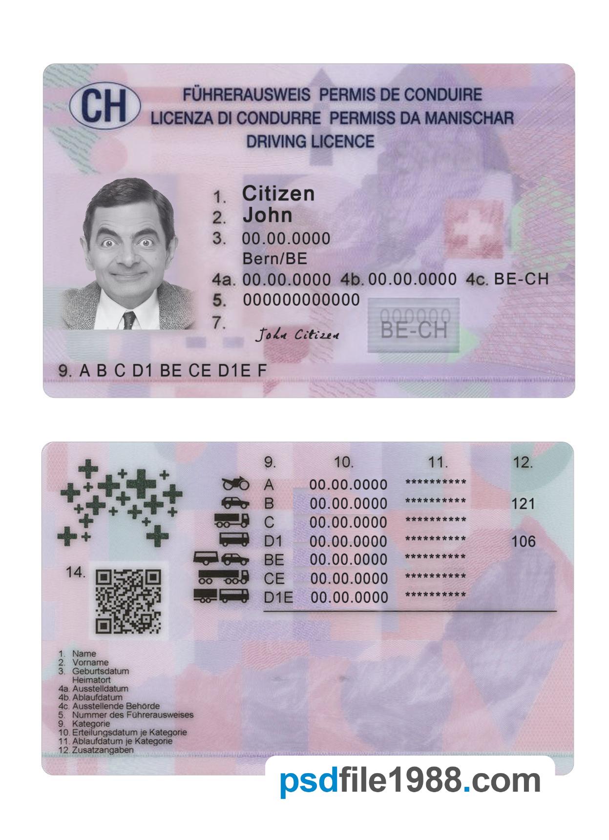 Switzerland Driving License 2023-Present